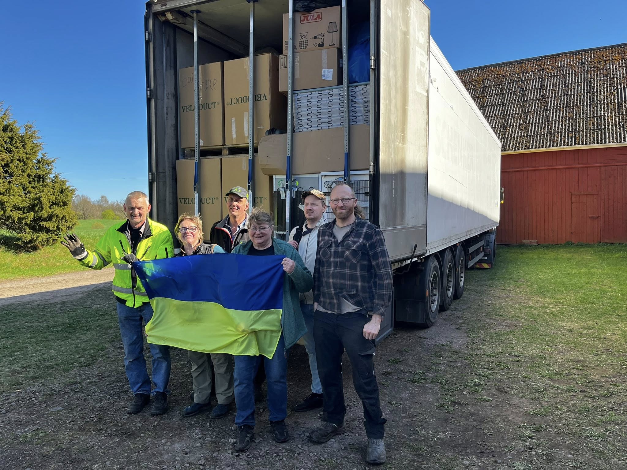 Hjälpsändning till Ukraina under Juni 2024